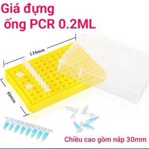 Giá đựng ống PCR 0.2ml 96 vị trí có nắp thí nghiệm