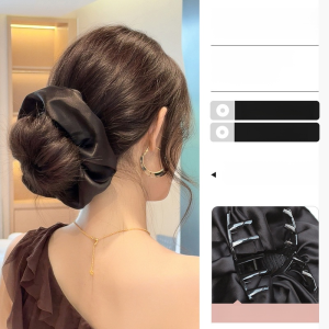 Womens Pill Head Wig Lazy Wind Low Tie Wig Hair Buns Natural Realistic Hairpiece Low Tie Wig Package韩系丸子头假发