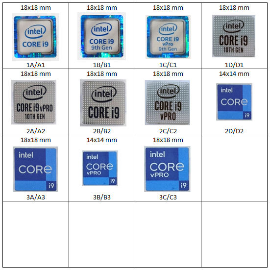 Stiker Sticker Intel Core i9 Original | Lazada Indonesia