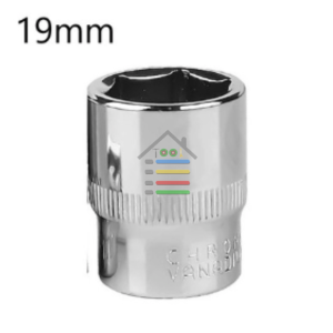 KUNCI PAS SOCKET HEX DRIVER 1/2 INCH 6PT CHROME CR-V 8 - 19MM