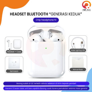 [RO ACC] HEADSET BLUETOOTH WIRELESS ASLI GENERASI 2 FOR ALL SMARTPHONE DEVICE