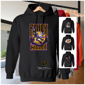 Black Mamba bm11 Black Pullover Long sleeve Basketball Premium DTF Hoodie Jacket | Personalized Anime Band Basketball & Motorcycle Designs