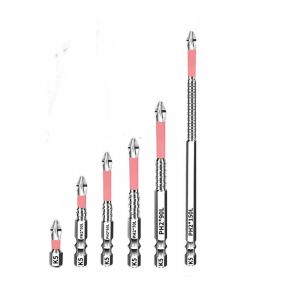 HUGHES 6/10pcs High Torque ic Screwdriver Bit Impact Resistant Anti-Slip Ph2 Screwdriver Bit Multifunctional Hexagonal Handle Batch Head For Electric Screwdriver