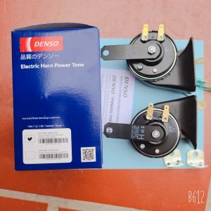 Còi Denso made in Indonesia 12V- Giắc bát đầy đủ- Lắp cho các xe ô tô từ 4 chỗ đến 16 chỗ