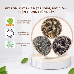 COMBO 5 GÓI Phân Mix Rơm đất thịt mặt ruộng bột dừa Trộn chung trồng cây - MAI HUY SINCE - 1168
