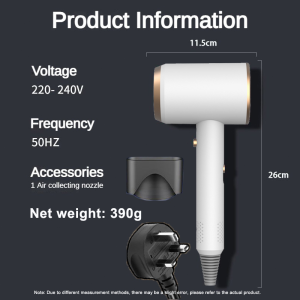 (SG Dliver)3 in 1 Blue Ray Electric Anion Hair Dryer 2100W Fast Dry Professional Tech Hair Care Hairdryer Adjustable temperature with collector nozzle