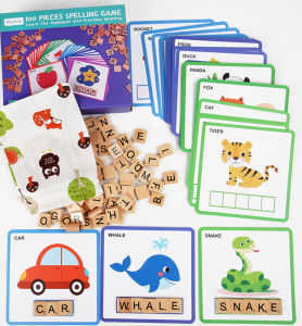 Đồ Chơi Ghép Chữ Học Đánh Vần Tiếng Anh Montessori Bằng Gỗ Phù Hợp Với Bé Học Mầm Non