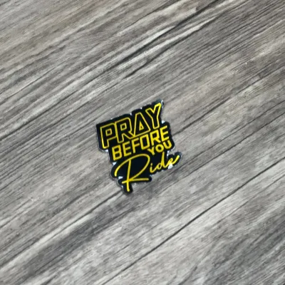 Design 2 Colored Pray Before You Ride Printed Decals Sticker (NEW DESIGN)