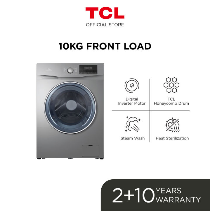 TCL 10KG Inverter Front Load Mesin Basuh Mesin Basuh 4 bintang ...