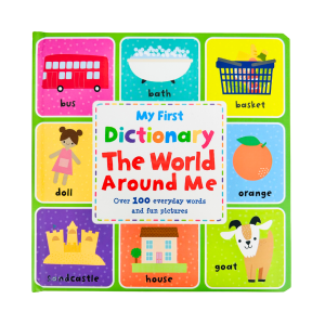 My First Dictionary The World Around Me To Learn 100+ Words (Hardcover) Board Book For Toddlers