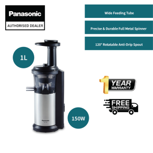 Panasonic MJ-L500 Slow Juicer (150W) 1L Capacity MJ-L500SSK