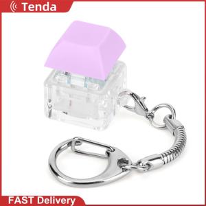 [Tenda]Keyboard Fidget Keychain DIY Keyboard Decompression Toys Button Stress Relief Gifts for Adult Gifts To Relief Pass Time