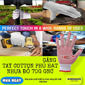 GĂNG TAY LEN PHỦ HẠT NHỰA ĐỎ 70G  SẢN PHẨM ÊM  MỀM  DỂ THAO TÁC ỨNG DỤNG HẰNG NGÀY[XƯỞNG SX]( 1 ĐÔI )