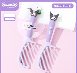 SISIR Karakter SANRIO Bentuk GEPENG Persegi Panjang / Sisir Kuromi Melody Cinnamoroll / Sisir Rambut Anak dan Dewasa Lucu / Sanrio Characters Sleek Hair Comb