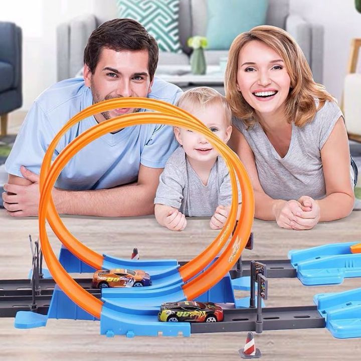 Hot Wheels Race Track Car Set Train Model Toys Kids Catapult Rail ...
