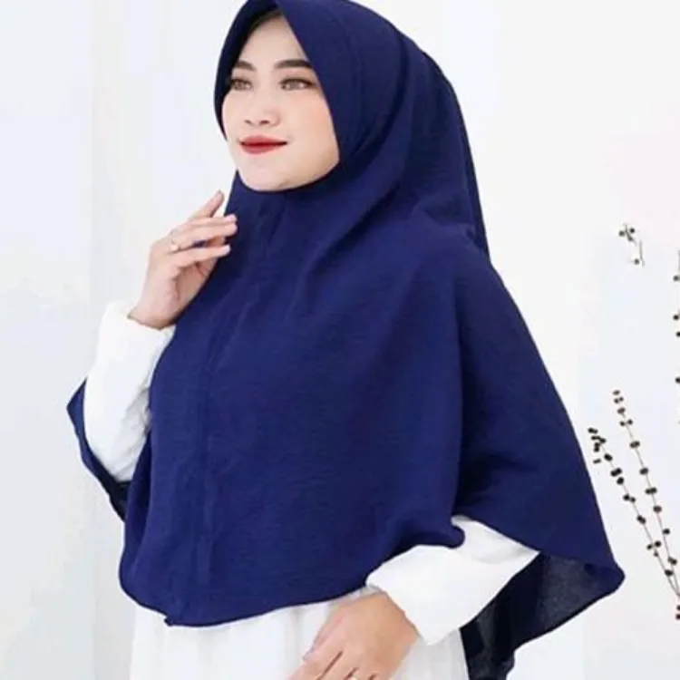 HIJAB SYAR'I CRINKLE AIRFLOW INSTAN MODEL CASUAL STYLE TERNYAMAN