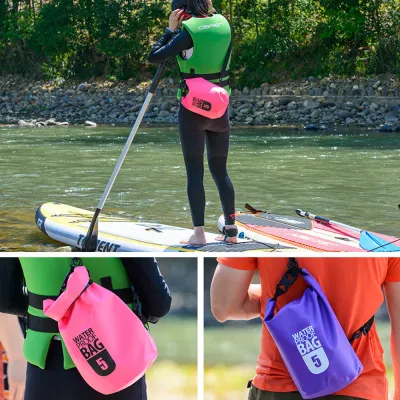 Dry Bag 5 Liter - Tas Penyimpanan Waterproof Anti Air Debu Bisa Jadi Pelampung Tas Anti Air Diving / Snorkling / Berenang