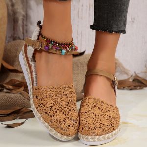 [Free Shipping] Plus-Size Fashion Sandals Summer Collection Available Now: Single-Strap Buckle-Strap Open-Back Low-Heeled Wedge-Heeled WomenS Sandals