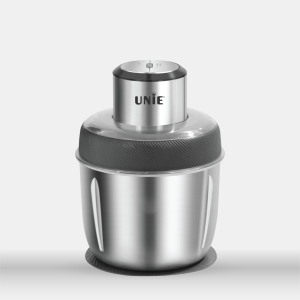 Máy xay đa năng cối thủy tinh Unie UMB02 công suất 200W vượt trội xay được mọi thực phẩm xay đá xay sinh tố xay thịt cá... dung tích 350ML lưỡi dao inox 3 tầng sắc bén - bảo hành 12 tháng