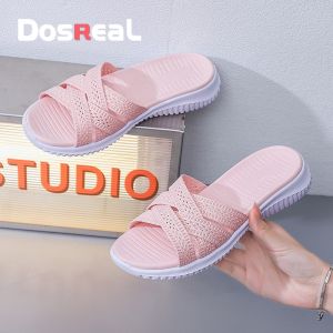 DosReaL Slipper Slides for Women Sale Flip Flops Summer Anti Slip Beach Slippers for Women Muffin Slipper Soft Sole