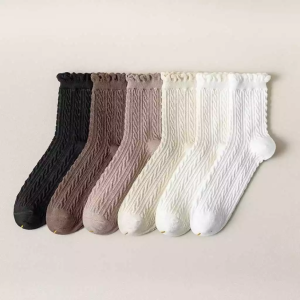 Women Lolita Japanese Korean Style Long Socks Casual Socks Cotton Socks