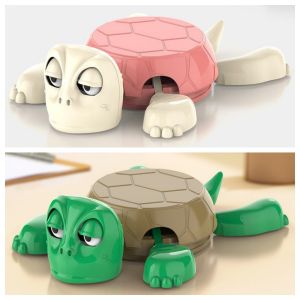 KEBETEME 2pcs Funny Turtle Coaster 3D Printed Cup Mat Plastic Cute Cartoon Turtle Stress Relief Coaster Office Decompression Tools Creative Birthday Gifts