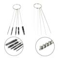 KKmoon Airbrush Cleaning Pot Glass Air Holder Paint Jar Bottle Spray Wash Clean Tools Needle Nozzle Brush Set. 