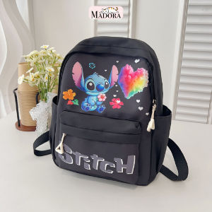 Madora Tas Ransel Anak Perempuan Mini Backpack Kids School PAUD TK SD Motif Stitch Adjustable Strap