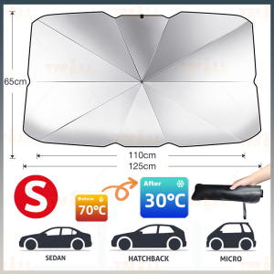 [✅SG Ready Stock] Car Sunshade Umbrella Car Front Window Sunshade Cover Car Sunshade Cover Car Windshield 汽车遮阳伞