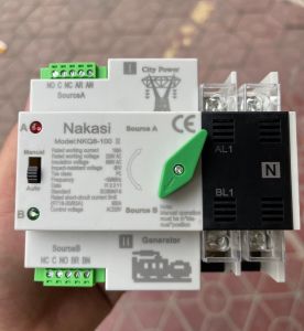 Chuyển nguồn tự động không gián đoạn ATS 2P 100A NAKASI - Ứng dụng Chuyển nguồn 2 công tơ 15 ngày / tháng