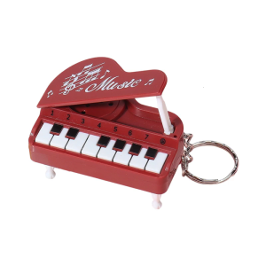 Small Desktop Piano Keychain Cute Music Game Machine Colorful Bag Pendant Children Educational Toy Piano Pendant