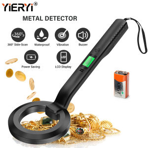 Yieryi Metal Detector High Sensitivity Metal Detector Handheld Alarm Metal Scanner 360°ScanningWaterproof Search Coil Metal Detect for Gold Coin Silver Jewelry
