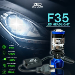 Đèn LED Bi Cầu F35 ZED LIGHT - 65W 12.24V/DC Chân H4 Lắp Zin Xe Máy Ô Tô Bảo Hành 24 Tháng