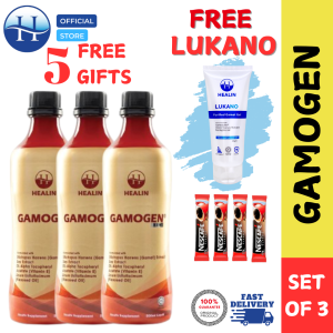 HEALIN GAMOGEN SET 3 BOTOL FREE 5 GIFTS [LUKANO + 4 gifts]