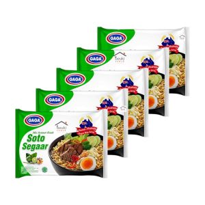5PCS Gaga Mie Instan Kuah Rasa Soto Segaar