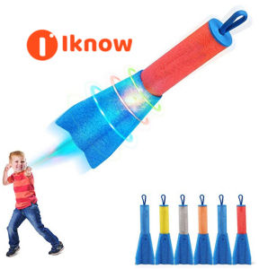 I Know Finger Rockets เครื่องยิงจรวดโฟม LED 6แพ็คพุ่งสูงถึง100ฟุตกิจกรรมเกมตั้งแคมป์ในร่มกลางแจ้งของเล่นที่ระลึกปาร์ตี้ชายหาดของขวัญตะกร้าอีสเตอร์สำหรับเด็กอายุ4 5 6 7 8 9 +