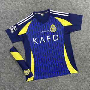 Quần Áo Bóng Đá CLB Al Nassr Sân Khách logo thêu thun lạnh cao cấp