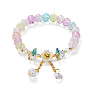 Corinna Popcorn Crystal bracelet korean style Simple Versatile Bright Transparent Cute Bracelet lucky charm for women