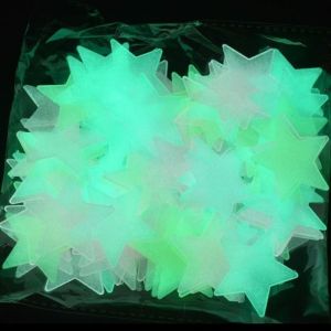 100/300pcs Glow in The Dark Star Stickers Kids Ceiling & Room Magical Night Sky Decor Bedroom Aesthetic