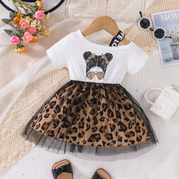 Leopard dress baby girl best sale