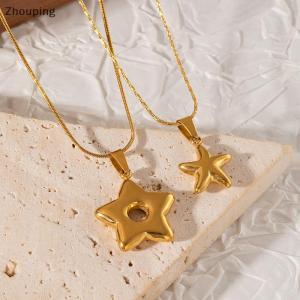 【ZP】Cute สร้อยคอจี้แฟชั่นมหาสมุทรสำหรับผู้หญิงผู้หญิงเครื่องประดับสร้อยคอรูปปลาดาวทำจากสเตนเลสสตีลสร้อยคอรูปปลาดาว