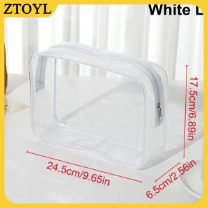 ZTOYL Trong Suốt Túi Mỹ Phẩm PVC Phụ Nữ Dây Kéo Rõ Ràng Trang Điểm Túi Vẻ Đẹp Trường Hợp Du Lịch Make Up Tổ Chức Lưu Trữ Tắm Vệ Sinh Cá Nhân Rửa Túi