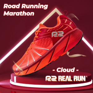 R2realrun Cloud Professional Marathon Running Shoes Ultra-Light Thick-Soled Cushioning Anti-Slip Men Women Breathable