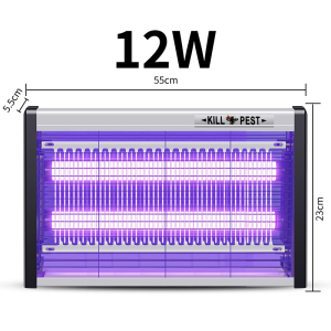 2-in-1 Portable Electric Mosquito Killer | Ultraviolet UVA LED Lamp | Household & Outdoor | Detachable Tray