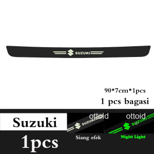 Stiker Carbon Pelindung Pintu Mobil Bisa Bercahaya Stiker Bercahaya dalam Gelap Anti Slip Tahan Gores Stiker Sil Plate Mobil