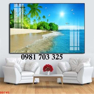 Tranh gạch cảnh biển 3d trang trí