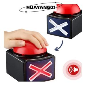 HUAYANG01 [2023 new HOT FASHION] 2023 New Game Answer Buzzer Alarm Button With Sound Light Trivia Quiz Got Talent Buzzer