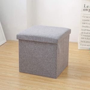 Foldable Sofa Container Storage Box Kursi Kotak Barang Bangku Lipat L1705