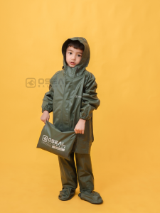 OSEAL Jas Hujan Anak Ransel Backpack Laki Laki Perempuan Full Seal Cheelakid Hitam