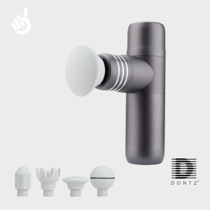 Dontz Vibe Traveller Mini Massage Gun  306g Pocket Size 4 Levels 6mm Deep 4 Heads USB-C Low Noise